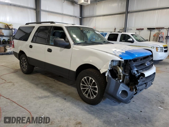 2015 Ford Expedition Max XL with VIN 1FMJK1GT2FEF30689, listed as a Copart auction lot 53673705 with 386,206 mi miles and Salvage title. Bid and sale history available at DreamBid. Image 4.