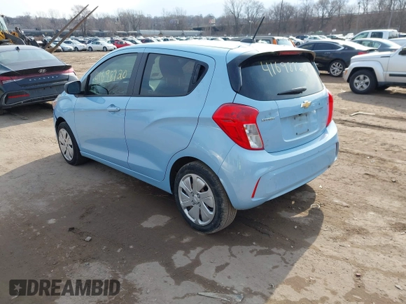 2016 Chevrolet Spark LS with VIN KL8CB6SA1GC582966, listed as a IAAI auction lot 41698720 with 92,053 mi miles. Bid and sale history available at carsss.com. Image 3.