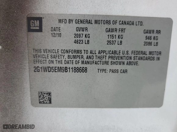 2011 Chevrolet Impala Police Police with VIN 2G1WD5EM9B1188668, listed as a Copart auction lot 78141914 with 129,345 mi miles and Salvage Title. Bid and sale history available at carsss.com. Image 14.