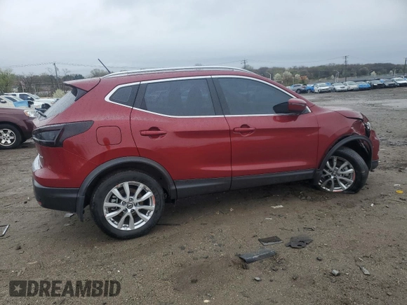 2022 Nissan Rogue Sport SV with VIN JN1BJ1BW1NW472339, listed as a Copart auction lot 51232245 with 52,579 mi miles and Salvage Title. Bid and sale history available at carsss.com. Image 3.