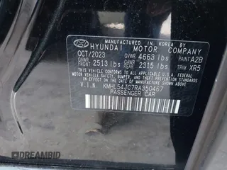 2024 Hyundai Sonata N Line z VIN KMHL54JC7RA350467, wystawiony jako IAAI lot #41264196 z przebiegiem 11 683 mil mil oraz . Historia ofert i sprzedaży dostępna na DreamBid. Obrazek 9.
