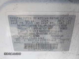 2018 Nissan Sentra SV with VIN 3N1AB7AP8JL627605, listed as a IAAI auction lot 41628858 with 97,248 mi miles. Bid and sale history available at carsss.com. Image 9.