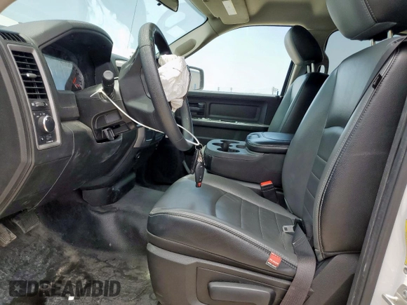 2023 Ram 1500 Tradesman with VIN 1C6RR6FG2PS527080, listed as a Copart auction lot 58242455 with 2,971 mi miles and Salvage title. Bid and sale history available at DreamBid. Image 7.