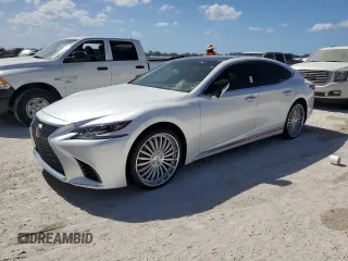 2018 Lexus LS with VIN JTHB5LFF9J5001920, listed as a Copart auction lot 76780084 with 0 mi miles and Non Repairable. Bid and sale history available at carsss.com. Image 1.