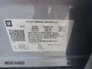2018 Chevrolet Traverse LT Leather with VIN 1GNEVHKW3JJ257017, listed as a Copart auction lot 74800224 with 132,108 mi miles and Salvage Title. Bid and sale history available at carsss.com. Image 14.