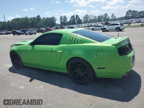 2013 Ford Mustang GT with VIN 1ZVBP8CF2D5210785, listed as a Copart auction lot 61010675 with 158,341 mi miles and Salvage title. Bid and sale history available at DreamBid. Image 2.