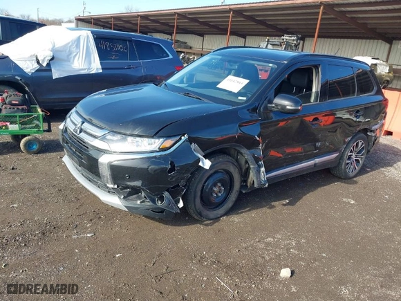 2016 Mitsubishi Outlander SE with VIN JA4AD3A36GZ020384, listed as a IAAI auction lot 41842844 with 93,690 mi miles. Bid and sale history available at carsss.com. Image 2.