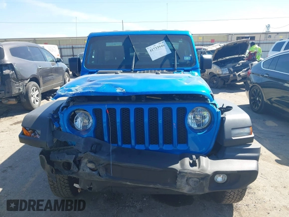 2021 Jeep Wrangler Unlimited Willys with VIN 1C4HJXDN0MW737796, listed as a IAAI auction lot 41733946 with 44,281 mi miles and . Bid and sale history available at DreamBid. Image 11.