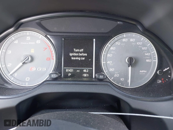 2016 Audi SQ5 Premium Plus with VIN WA1CCAFP8GA012796, listed as a IAAI auction lot 41989801 with 81,431 mi miles and . Bid and sale history available at DreamBid. Image 7.