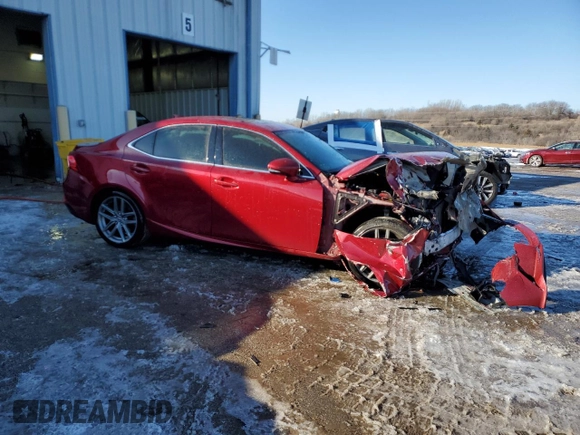 2015 Lexus IS 350 with VIN JTHCE1D26F5007092, listed as a Copart auction lot 42091245 with 70,986 mi miles and Salvage Title. Bid and sale history available at DreamBid. Image 4.