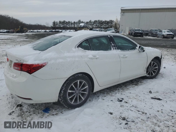 2019 Acura TLX with VIN 19UUB1F39KA001889, listed as a Copart auction lot 89307295 with 65,647 mi miles and Salvage Title. Bid and sale history available at carsss.com. Image 3.