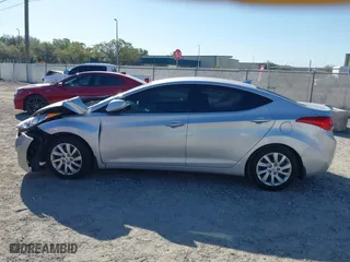 2013 Hyundai Elantra GLS PZEV with VIN KMHDH4AE1DU531942, listed as a IAAI auction lot 41802232 with 108,241 mi miles. Bid and sale history available at carsss.com. Image 14.