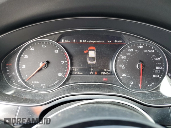2016 Audi A7 3.0 Premium Plus with VIN WAUWGAFC9GN090563, listed as a Copart auction lot 45911895 with 99,446 mi miles and Salvage Title. Bid and sale history available at carsss.com. Image 9.