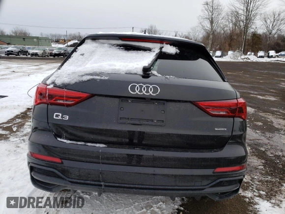 2019 Audi Q3 S line Premium Plus with VIN WA1EECF38K1065065, listed as a Copart auction lot 89388275 with 50,883 mi miles and Salvage Title. Bid and sale history available at carsss.com. Image 6.