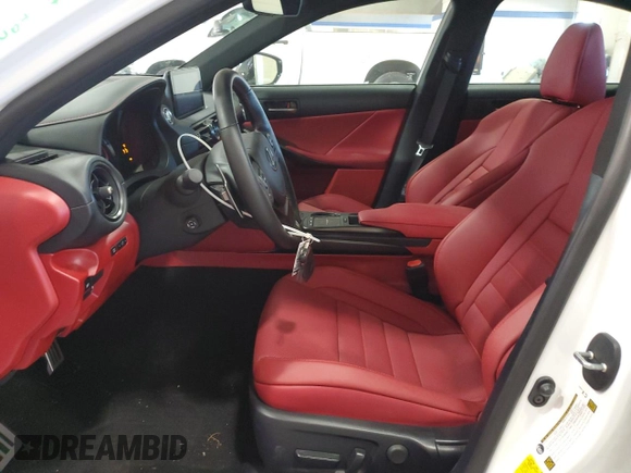 2024 Lexus IS 350 F Sport with VIN JTHGZ1E28R5035775, listed as a Copart auction lot 47109195 with 6,076 mi miles and Salvage title. Bid and sale history available at DreamBid. Image 7.