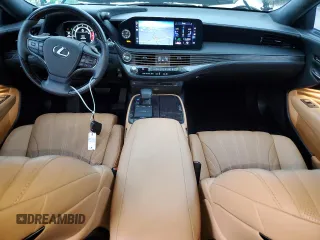 2021 Lexus LS 500 with VIN JTHG5LFF1M5014039, listed as a Copart auction lot 59346835 with 41,581 mi miles and Salvage title. Bid and sale history available at DreamBid. Image 8.