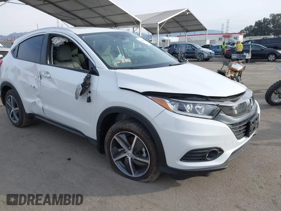 2021 Honda HR-V EX-L with VIN 3CZRU5H79MM713342, listed as a IAAI auction lot 41074908 with 8,361 mi miles. Bid and sale history available at carsss.com. Image 1.