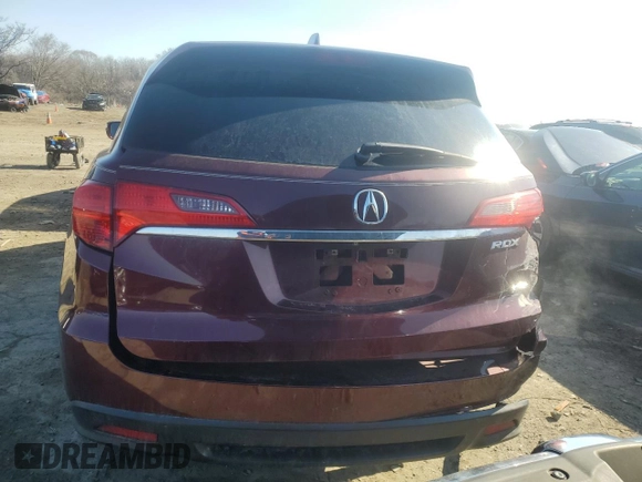 2014 Acura RDX Tech Pkg with VIN 5J8TB4H58EL005386, listed as a Copart auction lot 44541655 with 125,774 mi miles and Salvage Title. Bid and sale history available at carsss.com. Image 6.
