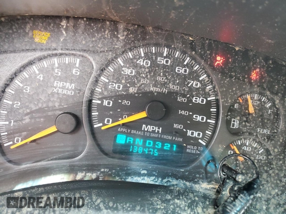 2002 Chevrolet Tahoe Z71 with VIN 1GNEK13Z52R215976, listed as a Copart auction lot 87701755 with 138,475 mi miles and Salvage Title. Bid and sale history available at carsss.com. Image 9.
