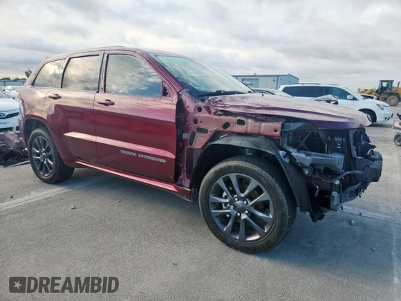 2018 Jeep Grand Cherokee High Altitude with VIN 1C4RJECG3JC489021, listed as a Copart auction lot 59780925 with 108,076 mi miles and Salvage title. Bid and sale history available at DreamBid. Image 4.
