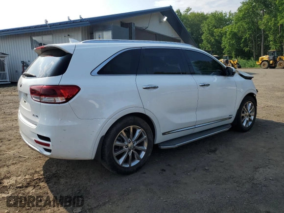2016 Kia Sorento SX with VIN 5XYPKDA54GG088968, listed as a Copart auction lot 59307525 with 49,183 mi miles and Salvage title. Bid and sale history available at DreamBid. Image 3.