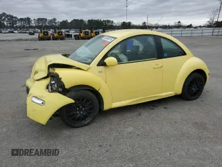 2001 Volkswagen Beetle GLS with VIN 3VWCK21C81M460224, listed as a Copart auction lot 48404615 with 150,992 mi miles and Salvage Title. Bid and sale history available at DreamBid. Image 1.