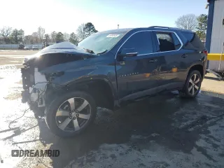 2018 Chevrolet Traverse LT z VIN 1GNERHKW6JJ112218, wystawiony jako Copart lot #45995545 z przebiegiem 147 444 mil mil oraz Szkoda całkowita • Salvage title. Historia ofert i sprzedaży dostępna na DreamBid. Obrazek 1.