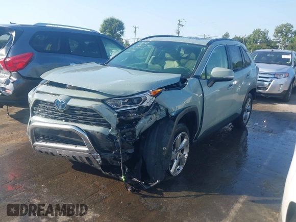 2021 Toyota RAV4 Hybrid LE with VIN JTMB6RFV3MD038562, listed as a IAAI auction lot 42576852 with 27,463 mi miles and . Bid and sale history available at DreamBid. Image 17.
