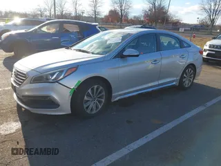 2017 Hyundai Sonata Sport with VIN 5NPE34AF9HH569242, listed as a IAAI auction lot 40977224 with 136,951 mi miles. Bid and sale history available at carsss.com. Image 18.