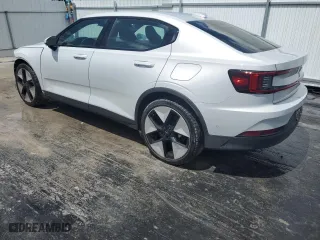 2023 Polestar 2 with VIN YSMED3KA4PL133228, listed as a Copart auction lot 72020304 with 63,428 mi miles and Clean Title. Bid and sale history available at carsss.com. Image 2.