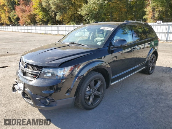 2019 Dodge Journey Crossroad z VIN 3C4PDDGG9KT861907, wystawiony jako Copart lot #75614314 z przebiegiem 83 639 mil mil oraz Szkoda całkowita • Salvage title. Historia ofert i sprzedaży dostępna na DreamBid. Obrazek 1.