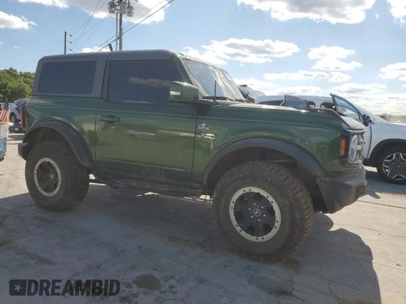 2023 Ford Bronco z VIN 1FMDE5CP1PLB73958, wystawiony jako Copart lot #58026345 z przebiegiem Nie podano mil oraz Szkoda całkowita • Salvage title. Historia ofert i sprzedaży dostępna na DreamBid. Obrazek 4.