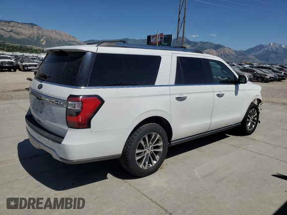 2018 Ford Expedition Max Limited with VIN 1FMJK2AT8JEA16174, listed as a Copart auction lot 58076105 with 151,165 mi miles and Salvage title. Bid and sale history available at DreamBid. Image 3.