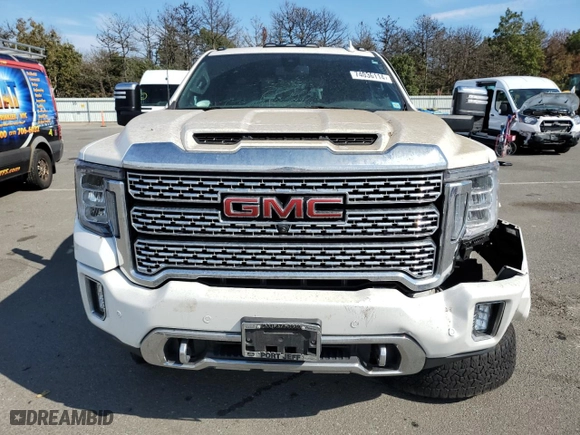 2023 GMC Sierra 2500HD Denali with VIN 1GT49REY6PF181607, listed as a Copart auction lot 74036114 with 58,055 mi miles and Non Repairable. Bid and sale history available at carsss.com. Image 5.