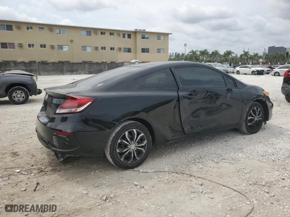 2014 Honda Civic Coupe LX with VIN 2HGFG3B55EH513247, listed as a Copart auction lot 50394735 with 124,853 mi miles and Salvage Title. Bid and sale history available at carsss.com. Image 3.