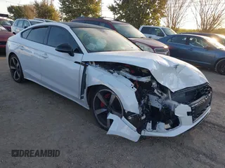 2024 Audi A5 Sportback S line Premium Plus z VIN WAUFACF51RA012934, wystawiony jako IAAI lot #41153410 z przebiegiem 15 215 mil mil oraz . Historia ofert i sprzedaży dostępna na DreamBid. Obrazek 1.