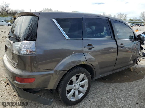 2010 Mitsubishi Outlander GT with VIN JA4JT5AX7AZ007961, listed as a Copart auction lot 49926875 with 172,033 mi miles and Salvage Title. Bid and sale history available at carsss.com. Image 3.