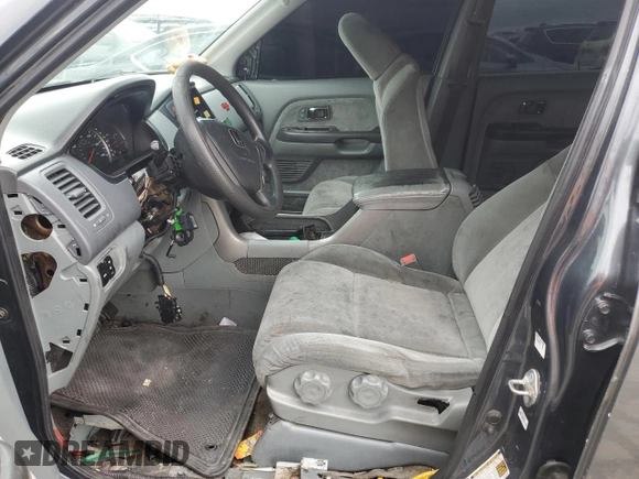 2005 Honda Pilot LX with VIN 2HKYF18155H525957, listed as a Copart auction lot 43411845 with Not provided miles and Salvage title. Bid and sale history available at DreamBid. Image 7.