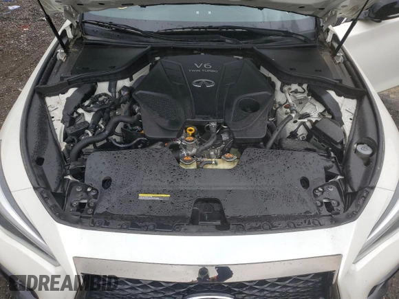 2020 Infiniti Q50 Luxe with VIN JN1EV7AR1LM254054, listed as a Copart auction lot 58151015 with 80,226 mi miles and Salvage title. Bid and sale history available at DreamBid. Image 11.