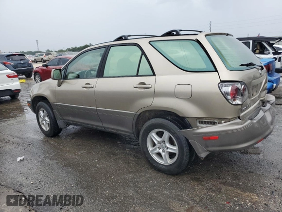 2002 Lexus RX 300 with VIN JTJGF10U720122702, listed as a Copart auction lot 60160714 with 120,775 mi miles and Non Repairable. Bid and sale history available at carsss.com. Image 2.