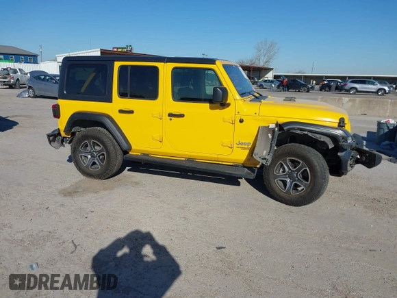 2021 Jeep Wrangler Unlimited Willys with VIN 1C4HJXDG4MW532399, listed as a IAAI auction lot 41833236 with 64,627 mi miles and . Bid and sale history available at DreamBid. Image 13.