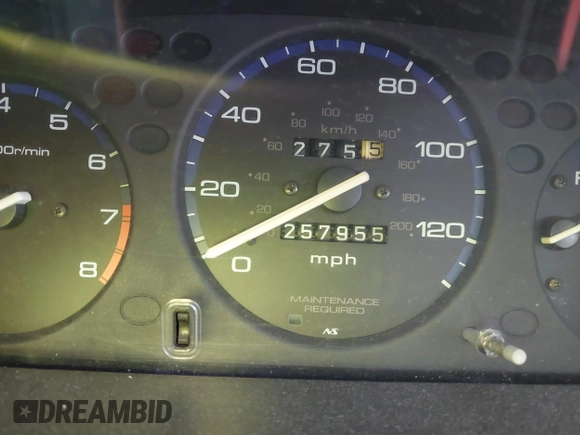 1998 Honda Civic HX with VIN 1HGEJ7222WL056735, listed as a IAAI auction lot 41454876 with 257 mi miles. Bid and sale history available at carsss.com. Image 7.