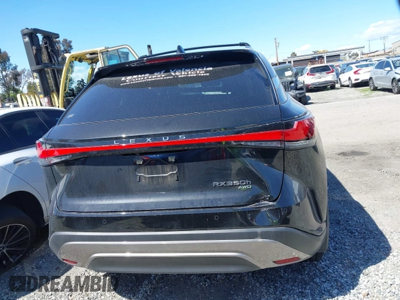 2024 Lexus RX 350h with VIN 2T2BBMCA6RC047627, listed as a IAAI auction lot 41748665 with 12,183 mi miles and . Bid and sale history available at DreamBid. Image 17.