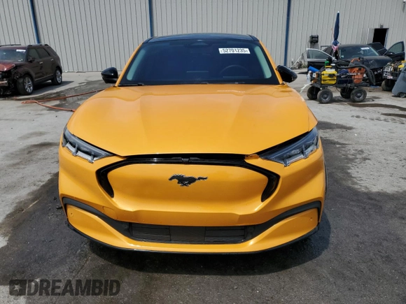 2023 Ford Mustang Mach-E Premium with VIN 3FMTK3SS4PMA03235, listed as a Copart auction lot 52701235 with 24,854 mi miles and Salvage Title. Bid and sale history available at DreamBid. Image 5.