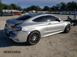 2017 Mercedes-Benz C 63 S AMG with VIN WDDWJ8HB4HF471689, listed as a Copart auction lot 87225834 with 77,678 mi miles and Salvage Title. Bid and sale history available at carsss.com. Image 3.