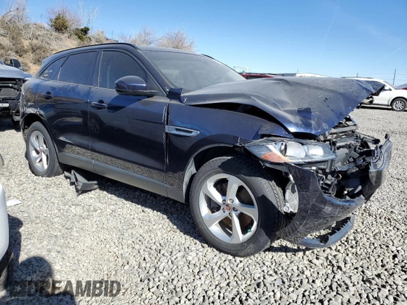 2018 Jaguar F-PACE 30t Premium with VIN SADCJ2GX4JA292339, listed as a Copart auction lot 45760784 with 58,768 mi miles and Salvage Title. Bid and sale history available at carsss.com. Image 4.