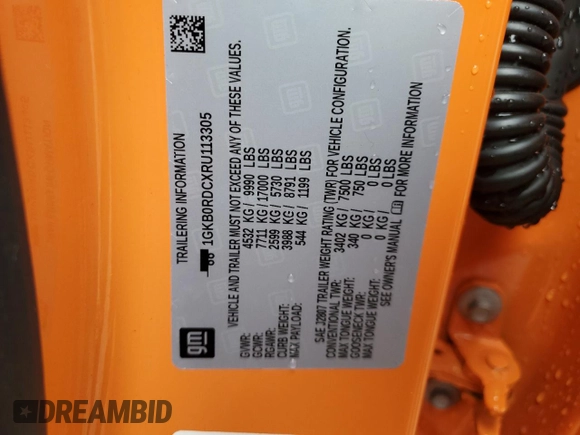 2024 GMC Hummer EV 3X z VIN 1GKB0RDCXRU113305, wystawiony jako Copart lot #52011735 z przebiegiem 5 142 mil mil oraz Szkoda całkowita • Salvage title. Historia ofert i sprzedaży dostępna na DreamBid. Obrazek 13.