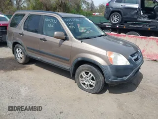 2003 Honda CR-V EX with VIN SHSRD78893U159127, listed as a IAAI auction lot 42055932 with 204,590 mi miles and . Bid and sale history available at carsss.com. Image 1.