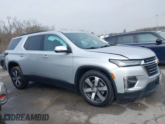 2022 Chevrolet Traverse LT Leather with VIN 1GNERHKW7NJ128403, listed as a IAAI auction lot 41384893 with 100,661 mi miles. Bid and sale history available at carsss.com. Image 13.
