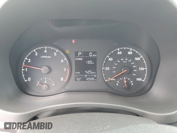 2022 Hyundai Accent SE with VIN 3KPC24A66NE166541, listed as a Copart auction lot 53020525 with 40,939 mi miles and Salvage Title. Bid and sale history available at DreamBid. Image 9.